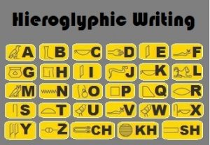 Hieroglyphics writingg
