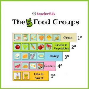Teach kids about Food groups